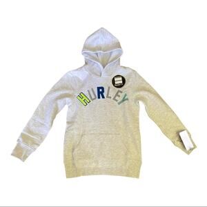Hurley $50 Boys Gray Pullover Hoodie Sweater Size 7